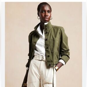 Banana Republic Khaki Green Field Jacket